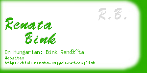 renata bink business card